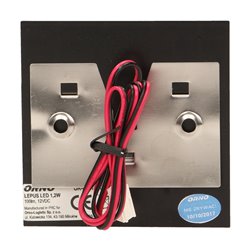 LEPUS LED 1,2W, OPRAWA SCHODOWA NATYNKOWA, 12V DC, 100LM, 3000K, CZARNA ORNO LEPUS LED 1,2W, OPRAWA SCHODOWA NATYNKOWA, 12V DC, 100LM, 3000K, CZARNA ORNO