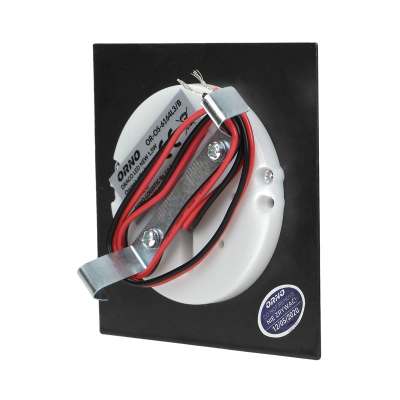 DRACO LED NEW 1,5W, OPRAWA SCHODOWA PODTYNKOWA, 12VDC, 30LM, 3000K, CZARNY, INNOWACYJNY SPOSÓB MONTAŻU ORNO DRACO LED NEW 1,5W, OPRAWA SCHODOWA PODTYNKOWA, 12VDC, 30LM, 3000K, CZARNY, INNOWACYJNY SPOSÓB MONTAŻU ORNO