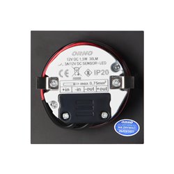 DRACO LED NEW 1,5W, OPRAWA SCHODOWA PODTYNKOWA, 12VDC, 30LM, 6000K, CZARNY, INNOWACYJNY SPOSÓB MONTAŻU ORNO DRACO LED NEW 1,5W, OPRAWA SCHODOWA PODTYNKOWA, 12VDC, 30LM, 6000K, CZARNY, INNOWACYJNY SPOSÓB MONTAŻU ORNO