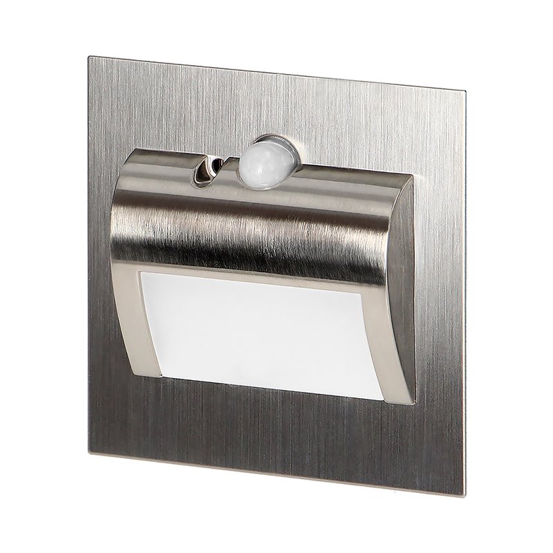 DRACO LED NEW 1,5W, OPRAWA SCHODOWA PODTYNKOWA, 12VDC, 30LM, 3000K, SATYNA, CZUJNIK RUCHU I ZMIERZCHU ORNO DRACO LED NEW 1,5W, OPRAWA SCHODOWA PODTYNKOWA, 12VDC, 30LM, 3000K, SATYNA, CZUJNIK RUCHU I ZMIERZCHU ORNO