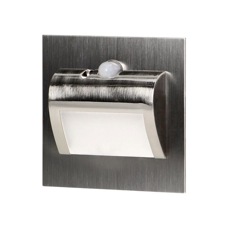 DRACO LED NEW 1,5W, OPRAWA SCHODOWA PODTYNKOWA, 12VDC, 30LM, 3000K, SATYNA, CZUJNIK RUCHU I ZMIERZCHU ORNO DRACO LED NEW 1,5W, OPRAWA SCHODOWA PODTYNKOWA, 12VDC, 30LM, 3000K, SATYNA, CZUJNIK RUCHU I ZMIERZCHU ORNO