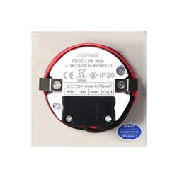 DRACO LED NEW 1,5W, OPRAWA SCHODOWA PODTYNKOWA, 12VDC, 30LM, 3000K, SATYNA, CZUJNIK RUCHU I ZMIERZCHU ORNO DRACO LED NEW 1,5W, OPRAWA SCHODOWA PODTYNKOWA, 12VDC, 30LM, 3000K, SATYNA, CZUJNIK RUCHU I ZMIERZCHU ORNO