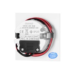 DRACO LED NEW 1,5W, OPRAWA SCHODOWA PODTYNKOWA, 12VDC, 30LM, 3000K, BIAŁA, CZUJNIK RUCHU I ZMIERZCHU ORNO DRACO LED NEW 1,5W, OPRAWA SCHODOWA PODTYNKOWA, 12VDC, 30LM, 3000K, BIAŁA, CZUJNIK RUCHU I ZMIERZCHU ORNO