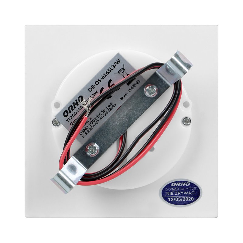 TRACO LED 1,5W, OPRAWA SCHODOWA PODTYNKOWA, 12VDC, 30LM, 3000K, BIAŁY, INNOWACYJNY SPOSÓB MONTAŻU ORNO TRACO LED 1,5W, OPRAWA SCHODOWA PODTYNKOWA, 12VDC, 30LM, 3000K, BIAŁY, INNOWACYJNY SPOSÓB MONTAŻU ORNO