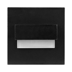 TRACO LED 1,5W, OPRAWA SCHODOWA PODTYNKOWA, 12VDC, 30LM, 6000K, CZARNY, INNOWACYJNY SPOSÓB MONTAŻU ORNO TRACO LED 1,5W, OPRAWA SCHODOWA PODTYNKOWA, 12VDC, 30LM, 6000K, CZARNY, INNOWACYJNY SPOSÓB MONTAŻU ORNO