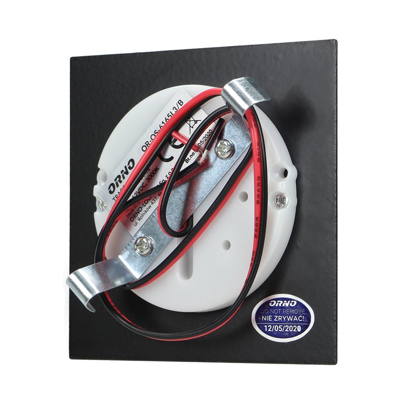 TRACO LED 1,5W, OPRAWA SCHODOWA PODTYNKOWA, 12VDC, 30LM, 6000K, CZARNY, INNOWACYJNY SPOSÓB MONTAŻU ORNO TRACO LED 1,5W, OPRAWA SCHODOWA PODTYNKOWA, 12VDC, 30LM, 6000K, CZARNY, INNOWACYJNY SPOSÓB MONTAŻU ORNO