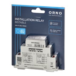 PRZEKAŹNIK INSTALACYJNY BISTABILNY 230 VAC , 16A ORNO PRZEKAŹNIK INSTALACYJNY BISTABILNY 230 VAC , 16A ORNO