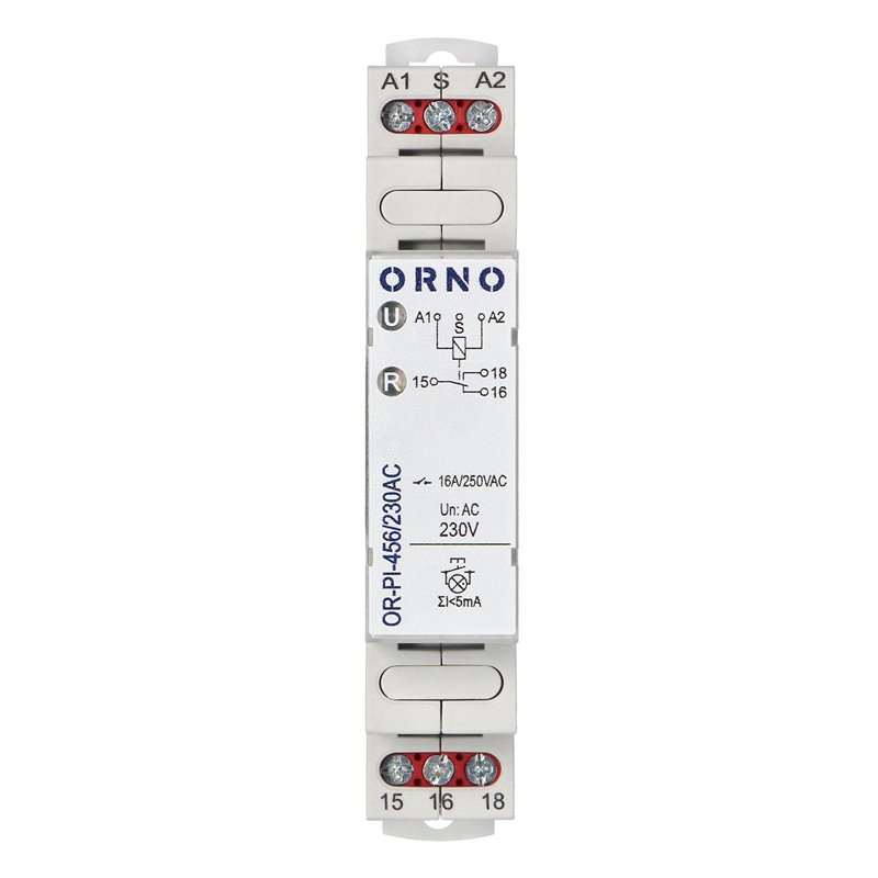 PRZEKAŹNIK INSTALACYJNY BISTABILNY 230 VAC , 16A ORNO PRZEKAŹNIK INSTALACYJNY BISTABILNY 230 VAC , 16A ORNO