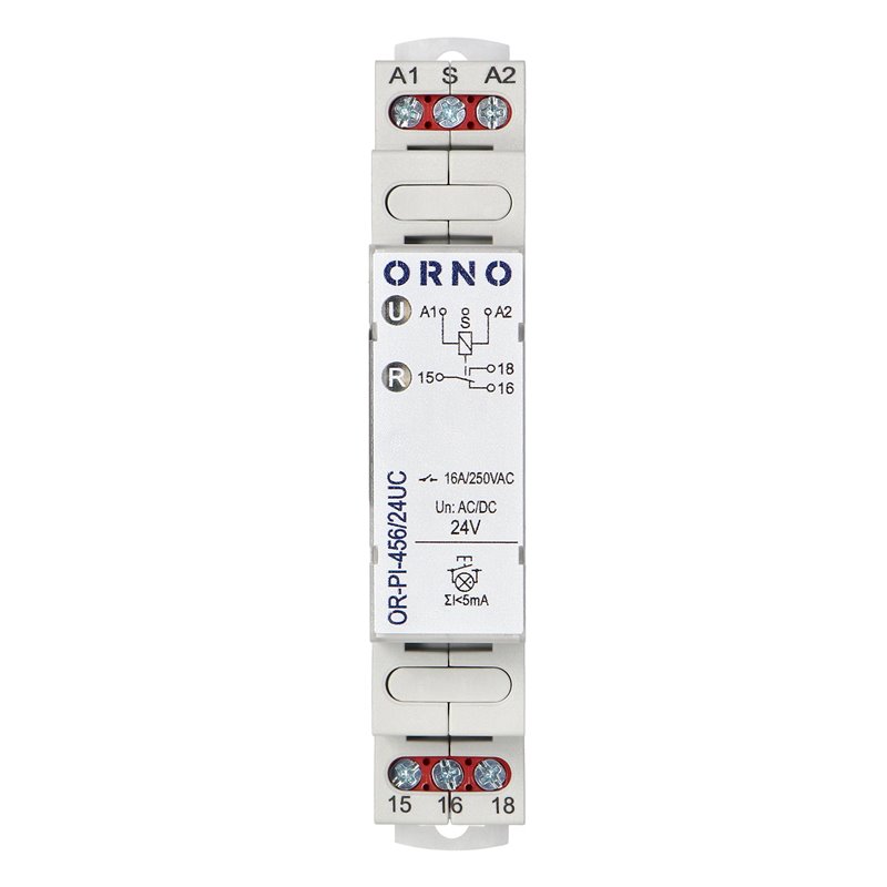 PRZEKAŹNIK INSTALACYJNY BISTABILNY 24 VAC/DC, 16A ORNO PRZEKAŹNIK INSTALACYJNY BISTABILNY 24 VAC/DC, 16A ORNO