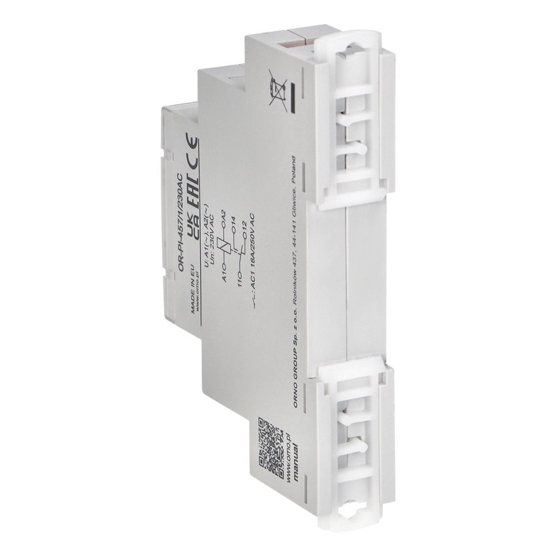 PRZEKAŹNIK INSTALACYJNY 1P 230 VAC 16A ORNO PRZEKAŹNIK INSTALACYJNY 1P 230 VAC 16A ORNO