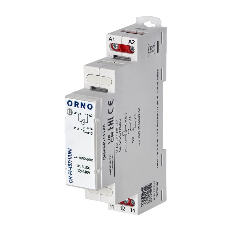 PRZEKAŹNIK INSTALACYJNY 1P 16A ,12-230 VUC ORNO