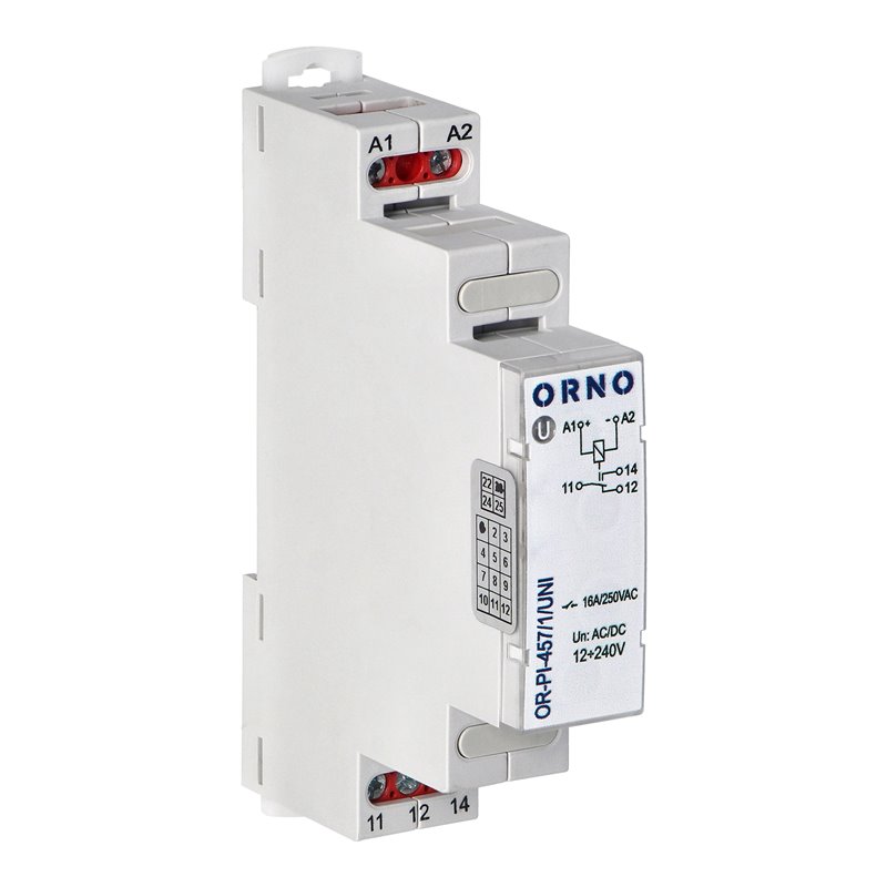 PRZEKAŹNIK INSTALACYJNY 1P 16A ,12-230 VUC ORNO PRZEKAŹNIK INSTALACYJNY 1P 16A ,12-230 VUC ORNO