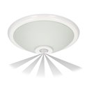 TERRAL, PLAFON OŚWIETLENIOWY Z CZUJNIKIEM RUCHU 360ST, 2X40W, E27, IP20, SZKŁO MATOWE ORNO TERRAL, PLAFON OŚWIETLENIOWY Z CZUJNIKIEM RUCHU 360ST, 2X40W, E27, IP20, SZKŁO MATOWE ORNO