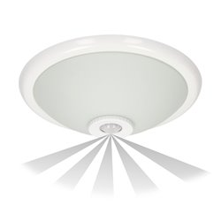 TERRAL, PLAFON OŚWIETLENIOWY Z CZUJNIKIEM RUCHU 360ST, 2X40W, E27, IP20, SZKŁO MATOWE ORNO TERRAL, PLAFON OŚWIETLENIOWY Z CZUJNIKIEM RUCHU 360ST, 2X40W, E27, IP20, SZKŁO MATOWE ORNO