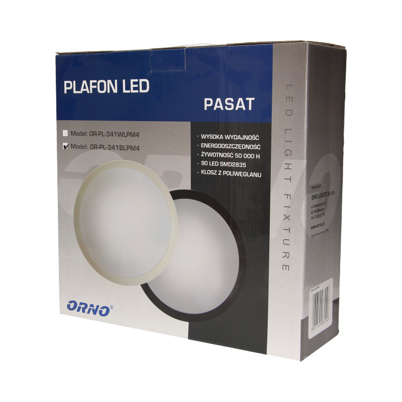 PLAFON PASAT LED CZARNY ORNO PLAFON PASAT LED CZARNY ORNO