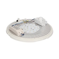 HELM LED 12W, PLAFON Z MIKROFALOWYM CZUJNIKIEM RUCHU, 1150LM, IP44, 4000K, POLIWĘGLAN PRZEŹROCZYSTY, BIAŁY ORNO HELM LED 12W, PLAFON Z MIKROFALOWYM CZUJNIKIEM RUCHU, 1150LM, IP44, 4000K, POLIWĘGLAN PRZEŹROCZYSTY, BIAŁY ORNO