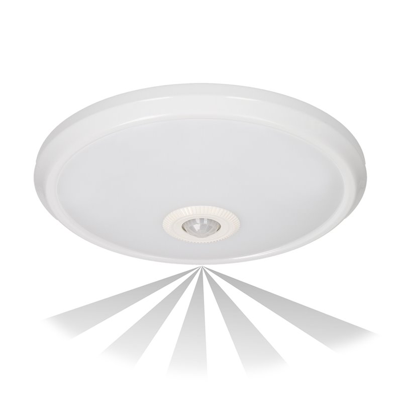 ZONDA LED 12W, PLAFON Z CZUJNIKIEM RUCHU, 800LM, IP20, 4000K, POLIWĘGLAN MLECZNY, BIAŁY ORNO ZONDA LED 12W, PLAFON Z CZUJNIKIEM RUCHU, 800LM, IP20, 4000K, POLIWĘGLAN MLECZNY, BIAŁY ORNO
