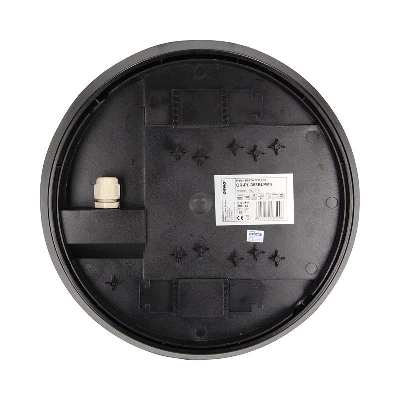 PLAFON BRYZA ECO LED 12W, CZARNY ORNO PLAFON BRYZA ECO LED 12W, CZARNY ORNO