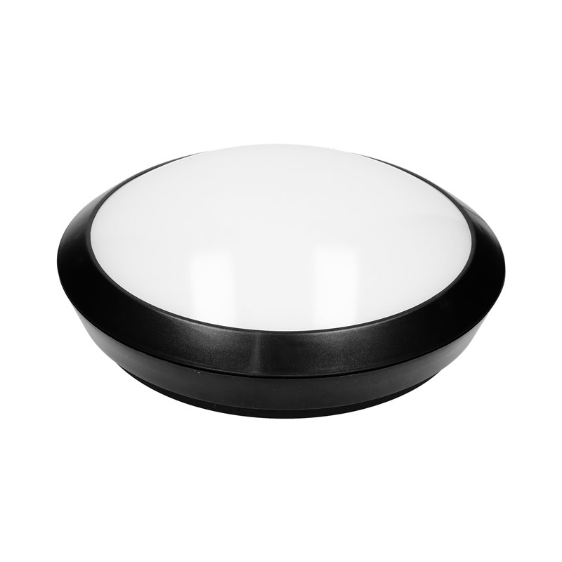 PLAFON BRYZA ECO LED Z MIKROFALOWYM CZUJNIKIEM RUCHU, CZARNY, 12W ORNO PLAFON BRYZA ECO LED Z MIKROFALOWYM CZUJNIKIEM RUCHU, CZARNY, 12W ORNO