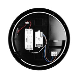 PLAFON BRYZA ECO LED Z MIKROFALOWYM CZUJNIKIEM RUCHU, CZARNY, 12W ORNO PLAFON BRYZA ECO LED Z MIKROFALOWYM CZUJNIKIEM RUCHU, CZARNY, 12W ORNO