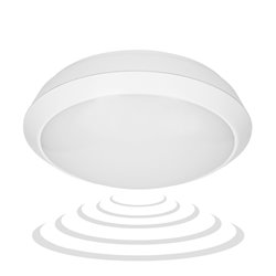 PLAFON BRYZA ECO LED Z MIKROFALOWYM CZUJNIKIEM RUCHU, BIAŁY, 12W ORNO PLAFON BRYZA ECO LED Z MIKROFALOWYM CZUJNIKIEM RUCHU, BIAŁY, 12W ORNO