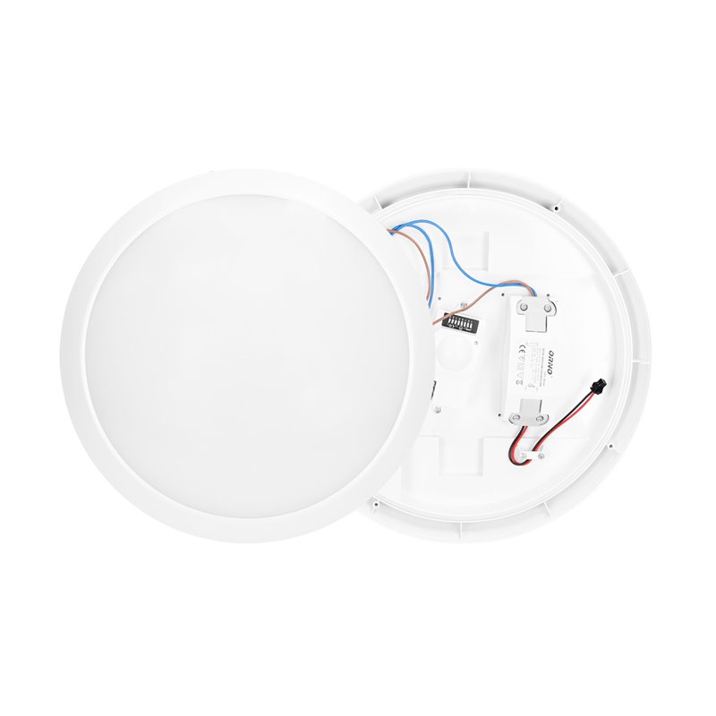 PLAFON BRYZA ECO LED Z MIKROFALOWYM CZUJNIKIEM RUCHU, BIAŁY, 12W ORNO PLAFON BRYZA ECO LED Z MIKROFALOWYM CZUJNIKIEM RUCHU, BIAŁY, 12W ORNO