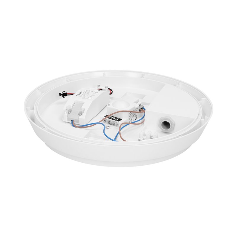 PLAFON BRYZA ECO LED Z MIKROFALOWYM CZUJNIKIEM RUCHU, BIAŁY, 12W ORNO PLAFON BRYZA ECO LED Z MIKROFALOWYM CZUJNIKIEM RUCHU, BIAŁY, 12W ORNO