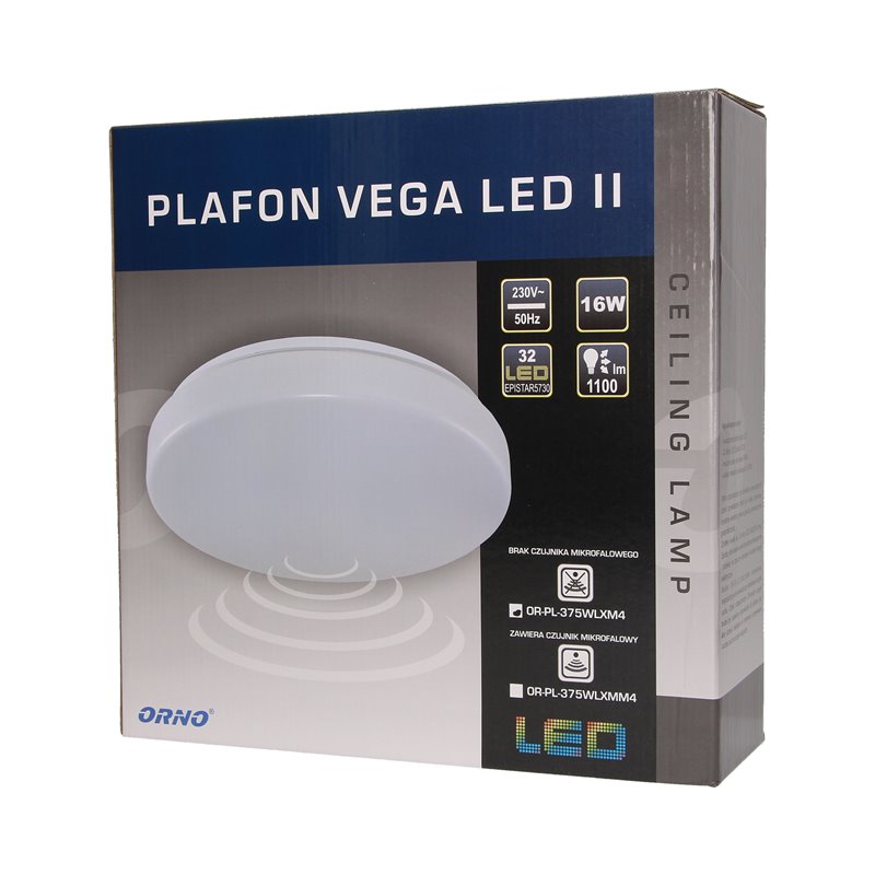 PLAFON VEGA LED II 16W ORNO PLAFON VEGA LED II 16W ORNO