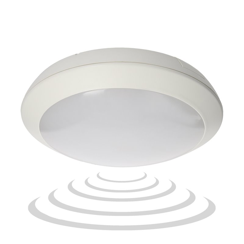 PLAFON BRYZA LED 15W Z MIKROFALOWYM CZUJNIKIEM RUCHU, BIAŁA ORNO PLAFON BRYZA LED 15W Z MIKROFALOWYM CZUJNIKIEM RUCHU, BIAŁA ORNO