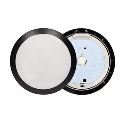 PLAFON ZEFIR LED Z MIKROFALOWYM CZUJNIKIEM RUCHU, CZARNY, 25W ORNO PLAFON ZEFIR LED Z MIKROFALOWYM CZUJNIKIEM RUCHU, CZARNY, 25W ORNO