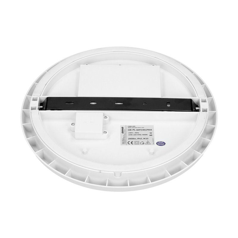 CERS LED 22W, PLAFON OŚWIETLENIOWY, 2000LM, IP65, 4000K, POLIWĘGLAN MLECZNY, BIAŁY ORNO CERS LED 22W, PLAFON OŚWIETLENIOWY, 2000LM, IP65, 4000K, POLIWĘGLAN MLECZNY, BIAŁY ORNO