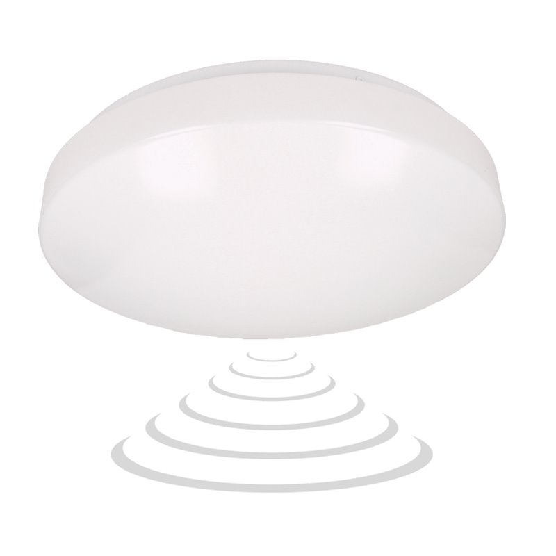 PLAFON VEGA LED II Z MIKROFALOWYM CZUJNIKIEM RUCHU, 18W ORNO