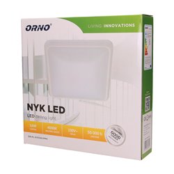 NYK LED 16W, PLAFON OŚWIETLENIOWY, 1150LM, 4000K, POLIWĘGLAN MLECZNY, BIAŁY ORNO NYK LED 16W, PLAFON OŚWIETLENIOWY, 1150LM, 4000K, POLIWĘGLAN MLECZNY, BIAŁY ORNO