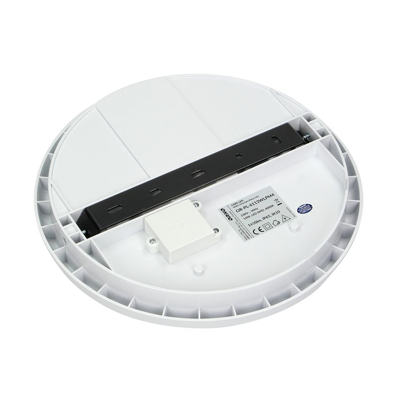 CERS LED 16W, PLAFON OŚWIETLENIOWY, 1300LM, IP54, 4000K, POLIWĘGLAN MLECZNY, BIAŁY ORNO CERS LED 16W, PLAFON OŚWIETLENIOWY, 1300LM, IP54, 4000K, POLIWĘGLAN MLECZNY, BIAŁY ORNO