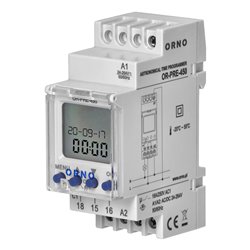 ELEKTRONICZNY PROGRAMATOR ASTRONOMICZNY I CZASOWY, 52 PROGRAMY, 3 JĘZYKI MENU, 1 WYJŚCIE PRZEKAŹNIKOWE MAX.16A/230V, SZEROKOŚĆ ELEKTRONICZNY PROGRAMATOR ASTRONOMICZNY I CZASOWY, 52 PROGRAMY, 3 JĘZYKI MENU, 1 WYJŚCIE PRZEKAŹNIKOWE MAX.16A/230V, SZEROKOŚĆ