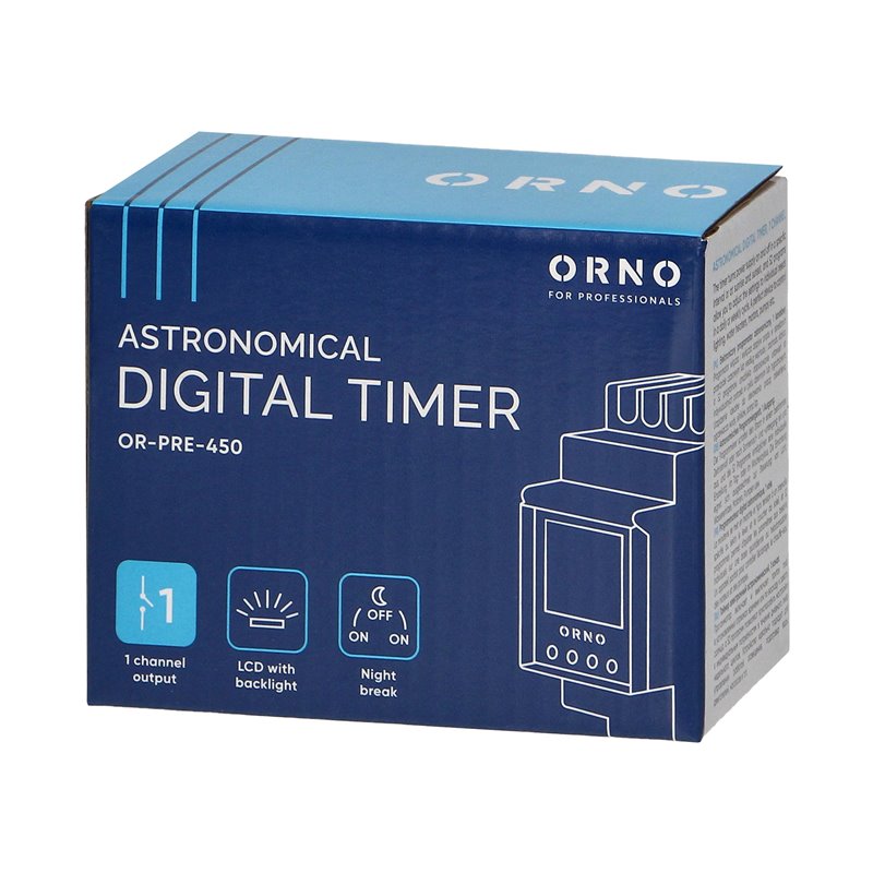 ELEKTRONICZNY PROGRAMATOR ASTRONOMICZNY I CZASOWY, 52 PROGRAMY, 3 JĘZYKI MENU, 1 WYJŚCIE PRZEKAŹNIKOWE MAX.16A/230V, SZEROKOŚĆ ELEKTRONICZNY PROGRAMATOR ASTRONOMICZNY I CZASOWY, 52 PROGRAMY, 3 JĘZYKI MENU, 1 WYJŚCIE PRZEKAŹNIKOWE MAX.16A/230V, SZEROKOŚĆ