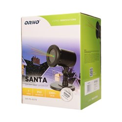 PROJEKTOR LASEROWY 3D SANTA, IP65, 7 TRYBÓW ORNO PROJEKTOR LASEROWY 3D SANTA, IP65, 7 TRYBÓW ORNO