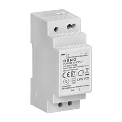 ZASILACZ NA SZYNĘ DIN 12VDC, 2A, 24W, SZEROKOŚĆ 2 MODUŁY ORNO ZASILACZ NA SZYNĘ DIN 12VDC, 2A, 24W, SZEROKOŚĆ 2 MODUŁY ORNO