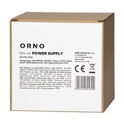 ZASILACZ PRZEMYSŁOWY, NA SZYNĘ DIN, 24VDC, 10A, 240W, W METALOWEJ OBUDOWIE ORNO ZASILACZ PRZEMYSŁOWY, NA SZYNĘ DIN, 24VDC, 10A, 240W, W METALOWEJ OBUDOWIE ORNO