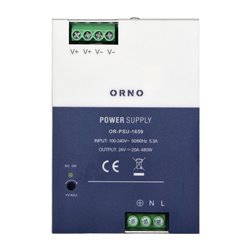ZASILACZ PRZEMYSŁOWY, NA SZYNĘ DIN, 24VDC, 20A, 480W, W METALOWEJ OBUDOWIE ORNO ZASILACZ PRZEMYSŁOWY, NA SZYNĘ DIN, 24VDC, 20A, 480W, W METALOWEJ OBUDOWIE ORNO