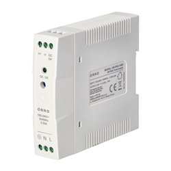 ZASILACZ PRZEMYSŁOWY, NA SZYNĘ DIN, 24VDC, 0,42A, 10W, W PLASTIKOWEJ OBUDOWIE ORNO ZASILACZ PRZEMYSŁOWY, NA SZYNĘ DIN, 24VDC, 0,42A, 10W, W PLASTIKOWEJ OBUDOWIE ORNO