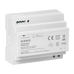 ZASILACZ NA SZYNE DIN, 12VDC, 11,3A, 135,6W, 6 MODUŁÓW ORNO ZASILACZ NA SZYNE DIN, 12VDC, 11,3A, 135,6W, 6 MODUŁÓW ORNO