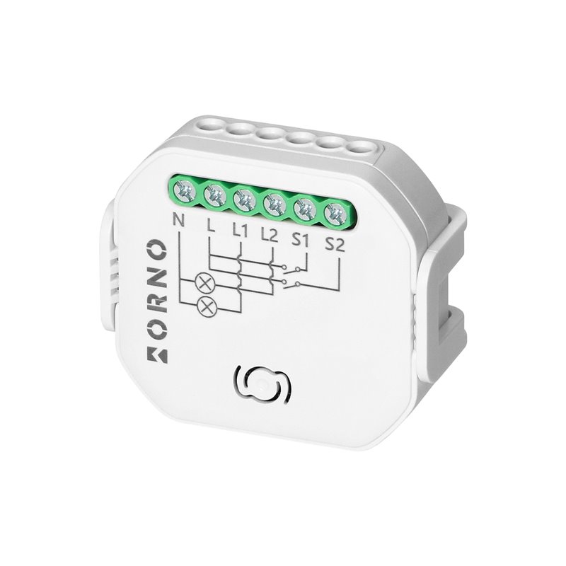 PRZEKAŹNIK DOPUSZKOWY 2-KANAŁOWY TUYA SMART WI-FI+BLE ORNO PRZEKAŹNIK DOPUSZKOWY 2-KANAŁOWY TUYA SMART WI-FI+BLE ORNO