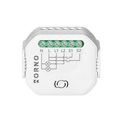 PRZEKAŹNIK DOPUSZKOWY 2-KANAŁOWY TUYA SMART WI-FI+BLE ORNO PRZEKAŹNIK DOPUSZKOWY 2-KANAŁOWY TUYA SMART WI-FI+BLE ORNO