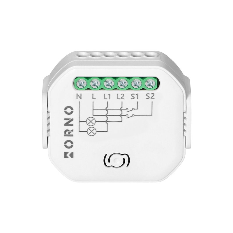 PRZEKAŹNIK DOPUSZKOWY 2-KANAŁOWY TUYA SMART WI-FI+BLE ORNO PRZEKAŹNIK DOPUSZKOWY 2-KANAŁOWY TUYA SMART WI-FI+BLE ORNO