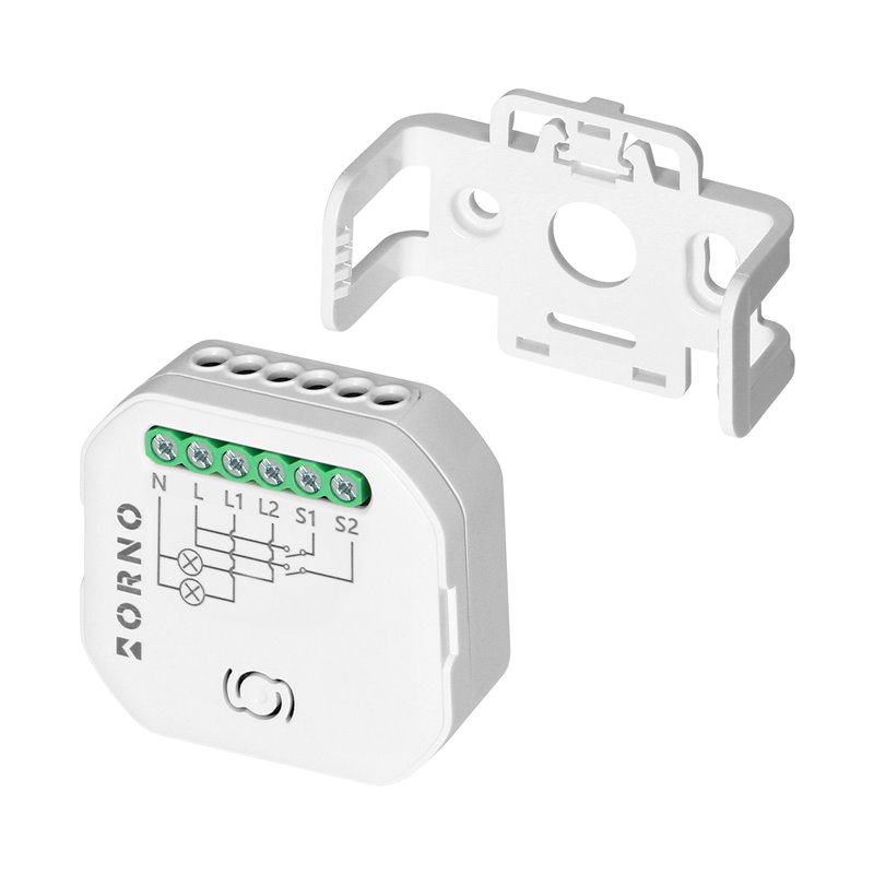 PRZEKAŹNIK DOPUSZKOWY 2-KANAŁOWY TUYA SMART WI-FI+BLE ORNO PRZEKAŹNIK DOPUSZKOWY 2-KANAŁOWY TUYA SMART WI-FI+BLE ORNO