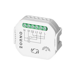 PRZEKAŹNIK DOPUSZKOWY 2-KANAŁOWY ZE ŚCIEMNIACZEM TUYA SMART WI-FI+BLE ORNO PRZEKAŹNIK DOPUSZKOWY 2-KANAŁOWY ZE ŚCIEMNIACZEM TUYA SMART WI-FI+BLE ORNO
