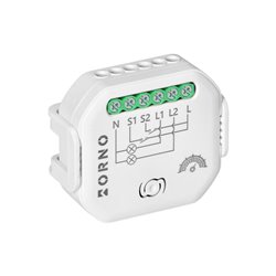 PRZEKAŹNIK DOPUSZKOWY 2-KANAŁOWY ZE ŚCIEMNIACZEM TUYA SMART WI-FI+BLE ORNO PRZEKAŹNIK DOPUSZKOWY 2-KANAŁOWY ZE ŚCIEMNIACZEM TUYA SMART WI-FI+BLE ORNO