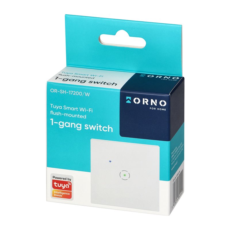 WŁĄCZNIK PODTYNKOWY POJEDYNCZY WI-FI TUYA SMART HOME, BIAŁY ORNO WŁĄCZNIK PODTYNKOWY POJEDYNCZY WI-FI TUYA SMART HOME, BIAŁY ORNO