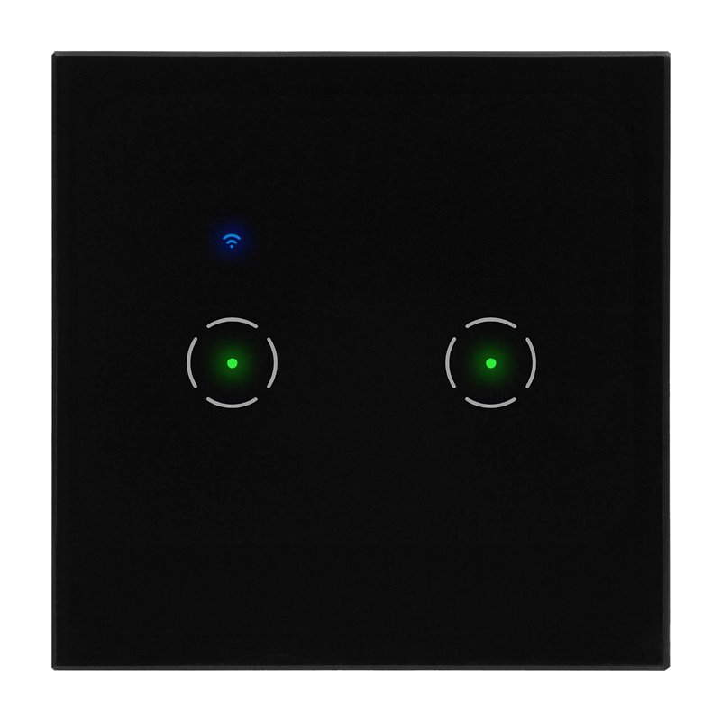 WŁĄCZNIK PODTYNKOWY PODWÓJNY WI-FI TUYA SMART HOME, CZARNY ORNO WŁĄCZNIK PODTYNKOWY PODWÓJNY WI-FI TUYA SMART HOME, CZARNY ORNO